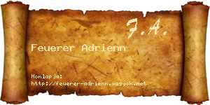 Feuerer Adrienn névjegykártya